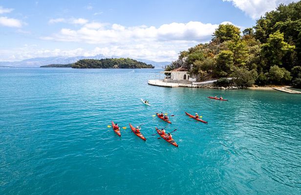 Lefkada, Nydri, Scorpios Kayak Odyssey Island Hopping