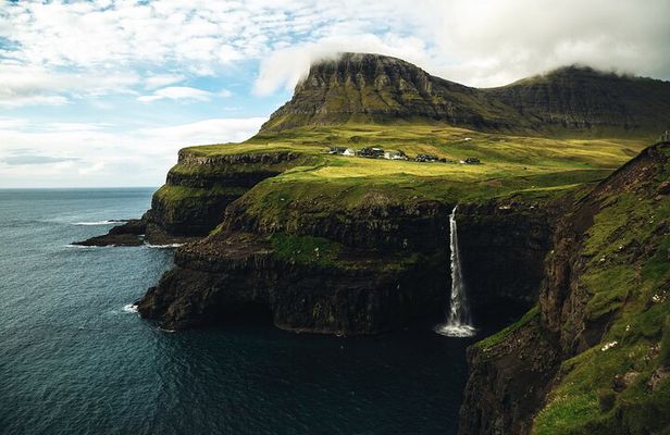 Car and Hiking Tour Explore Bøsdalafossur Waterfall