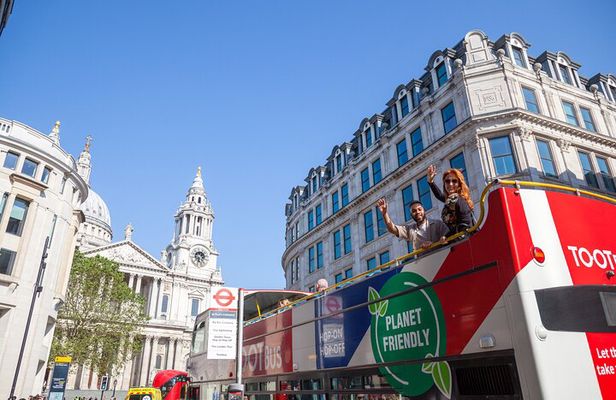 London Tootbus Hop on Hop off Bus Tour and Thames River Cruise