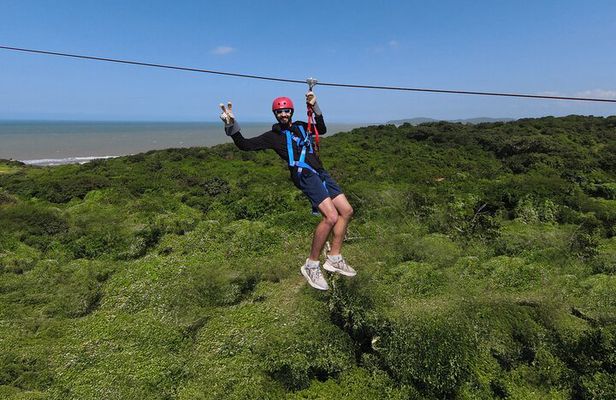 Zipline Canopy Adventure by the Ocean in Cartagena