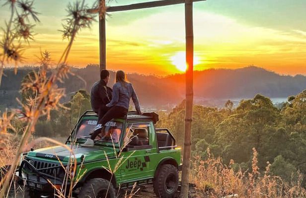 Batur Sunrise Jeep Tour with Natural Hot Springs