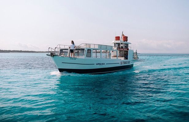 Boat Tour with BBQ on Es Trenc Beach