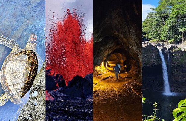 Hawaii Volcanoes, Waterfalls, Beaches & Hilo Highlights Day Tour
