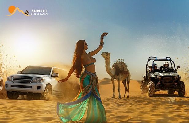 Dubai Desert Safari Red Dune Bashing, Camel Rides & BBQ Buffet
