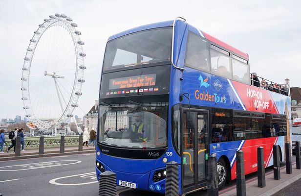 London Panoramic Open Top Bus Tour with Audio Guide