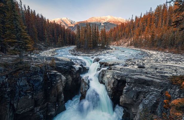 Abraham Ice Bubble/Sunwapta Falls,Snowshoeing,Icefield, Bow&Peyto