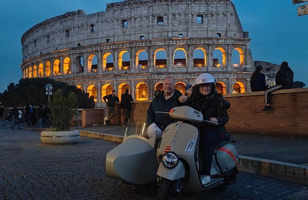 Vespa Sidecar Tour Rome by Night