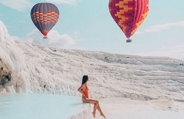 From Antalya Pamukkale Hot Air Balloon Flight with Lunch