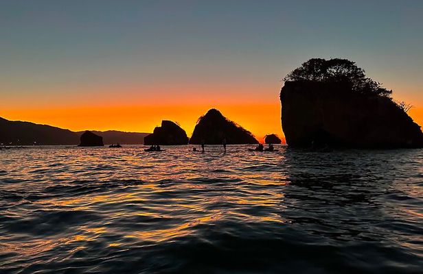 Sunset and Bioluminescence Boat Tour at Los Arcos Islands