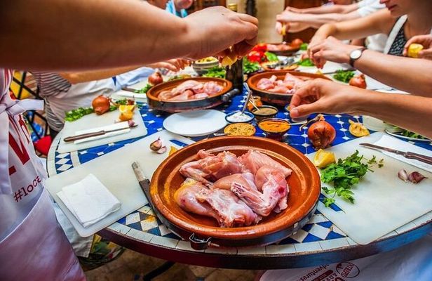 Fez Cooking Class at a Traditional Riad with Market Visit