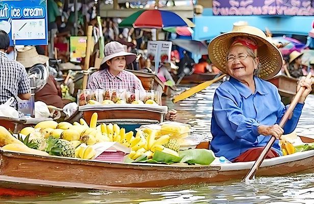 Bangkok 2 Iconic Markets and Grand Palace Day Tour