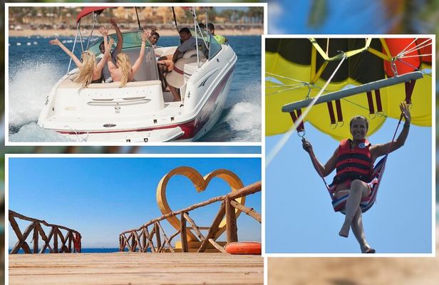 Private Speedboat Orange Island & Parasailing Adventure Hurghada