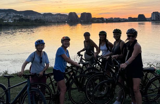 Tirana Sunset Bike Tour Cycle Albania's Capital and Park Visit
