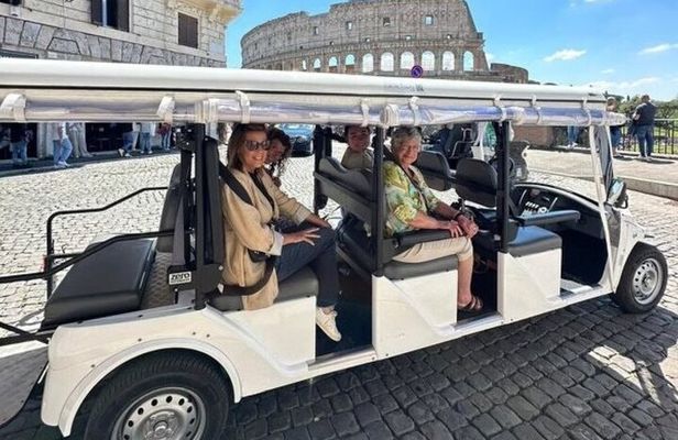 Private 3 H Panoramic Tour of Rome By Golf Cart - pick-up included