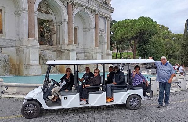 Private 3 H Panoramic Tour of Rome By Golf Cart - pick-up included