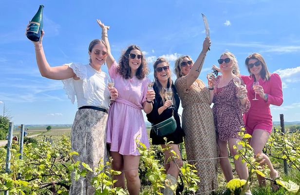 Sabrage and Viticulture and Triple Tasting in the Mountains of Reims