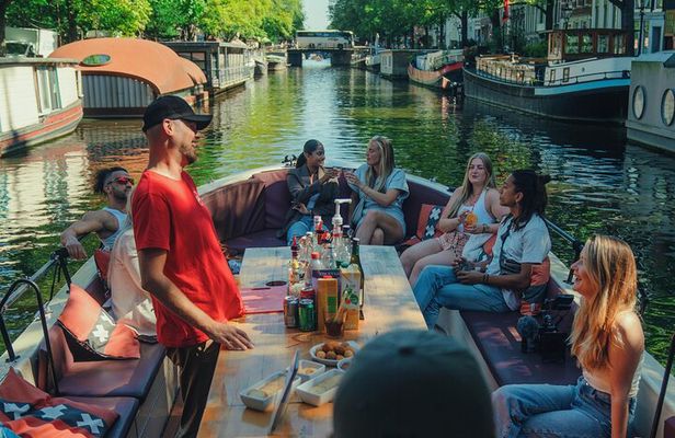 Dutch Cheese & Drinks Guided Amsterdam Boat Tour, All Included