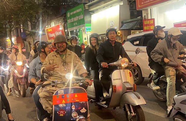 HANOI FOOD TOUR by Army Jeep or Vintage Vespa