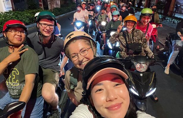 Private Discover Saigon Hidden Spots on Night Motorbike Adventure