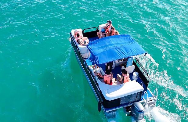 Pontoon Ride Through the 7 Colors Lagoon