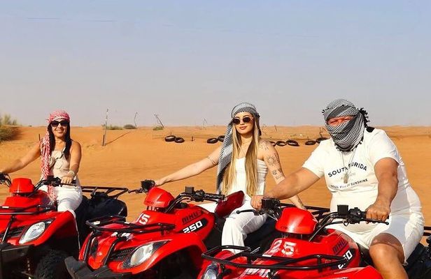 Vip Desert Safari Dubai with Quad bike Camel Riding BBQ Dinner