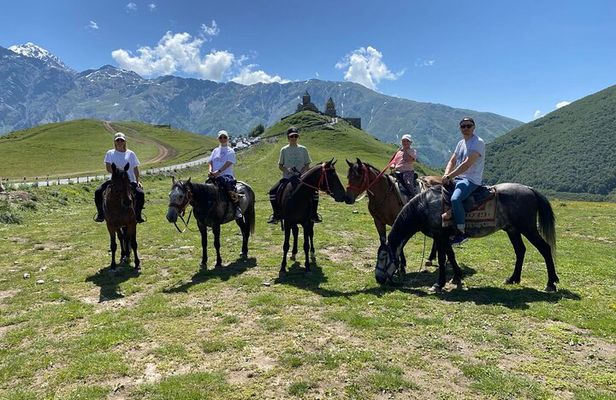 Ride A Horse To Gergeti Trinity Church And Summit A Mountain