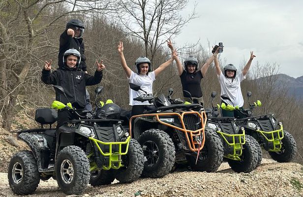 Highlights Tour in Bovillas Lake with ATV QuadBikes 