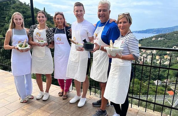 Pesto Cooking Class at Villa in Santa Margherita Ligure