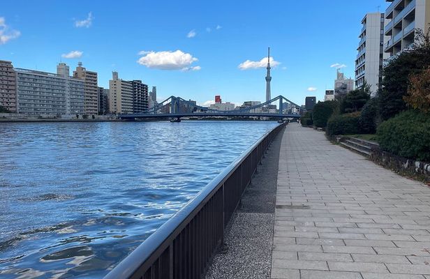 Morning Riverside Walking Tour of Tokyo Hidden Gems
