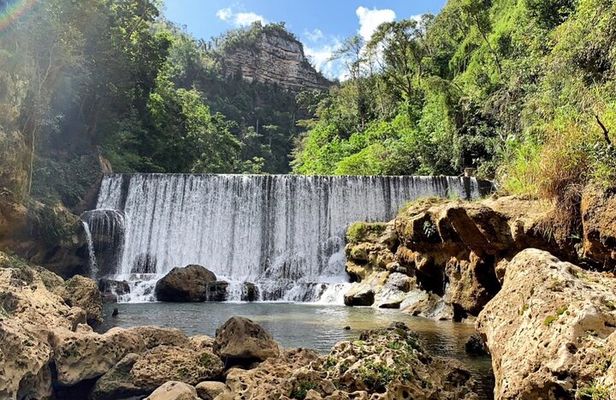 Hidden Waterfalls, Cliff jump, Adult Drinks included & Transport