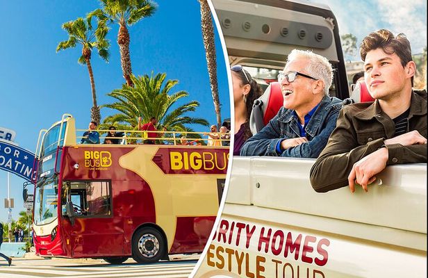 LA: Celebrity Homes and Lifestyle Tour and Hop-on Hop-off Tour