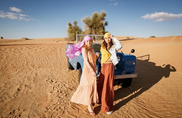 Premium Desert Safari Dubai Camel Riding with BBQ Buffet Dinner
