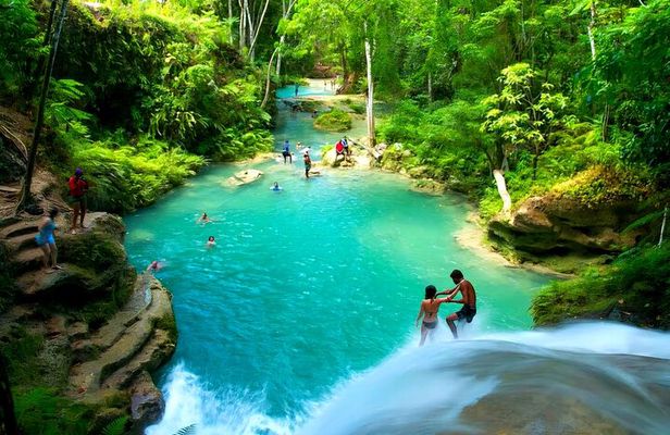 Blue Hole and Dunn's River Falls Ocho rios or Falmouth pickups