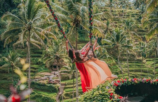 Ubud: Bali Swing, Tegalalang Rice Terrace & Ubud Palace & Market