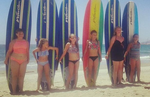 Private Surfing Lesson Ensenada w Port Pick Up Kids+Beginners