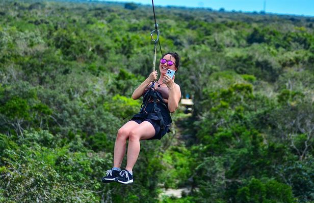 Riviera Maya Half Day Casa Jaguar Cenote, Zipline and ATV
