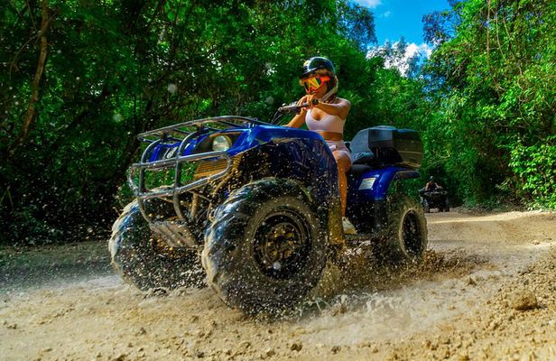 5x1 Adventure: ATV, Snorkel, Cenote, Ziplines & Beach club
