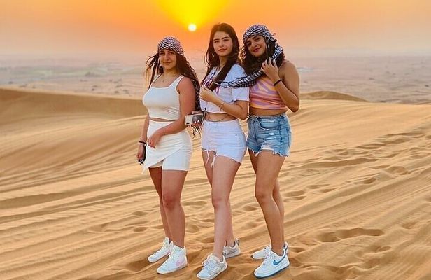Private Evening Red Sand Desert Safari with Thrilling BBQ Dinner