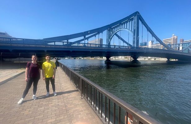Morning riverside jog tour of Tokyo hidden gems