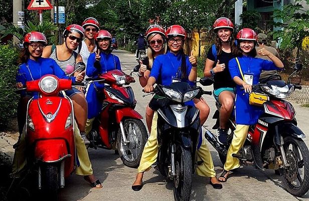Private Hoi An Scooter/Motorbike Tour Village By Aodai Lady Rider