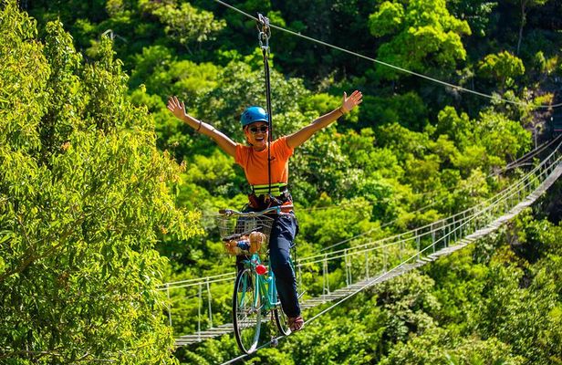 Koh Phangan Zipline Adventure with Wang Sai Waterfall View