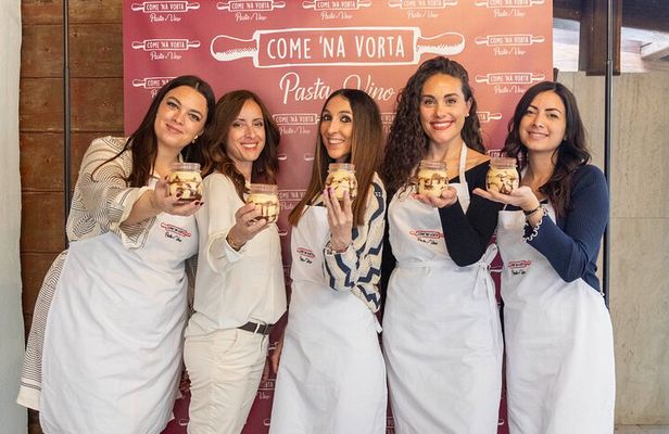 Rome: Pasta and tiramisu class with wine pairing at Come Na Vorta