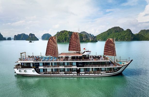 Amanda Cruise Luxury Halong Bay and Lan Ha Bay 2 Days Tour