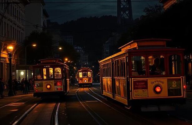 San Francisco: Cable Car Unlimited NIGHT Rides with Audio Tour 