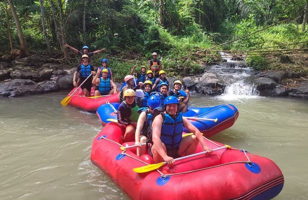 Lombok White Water Rafting Ricefield and Waterfall Tour