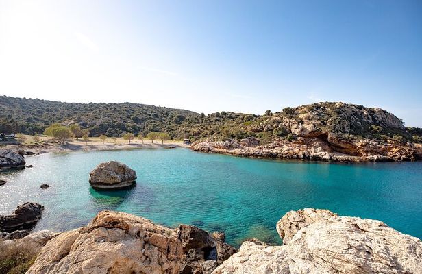 Ikaria's Highlights: Village Stops, Therma Springs & Lunch