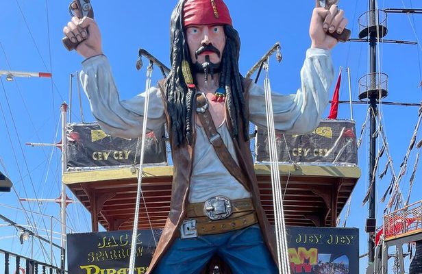 Pirate Boat Adventure Sail Swim and Party in Bodrum