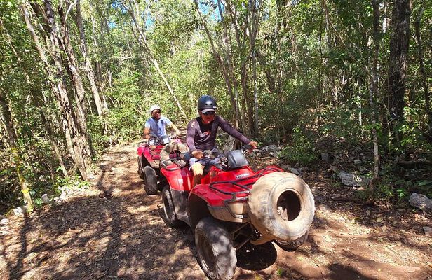 Adventure Tour Village ATVs Beach with Snorkeling and Villa Maya