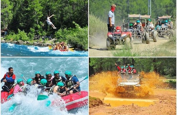 Kemer Rafting, Jeep Safari, Zipline, Buggy Safari Combo Tour
