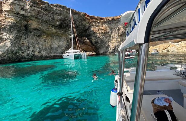 Around Comino, Blue & Crystal Lagoon and Caves Half day trip